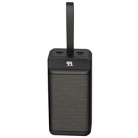 Павербанк XO PR158 - 50000 mAh 3-Input PD20W + QC22.5W with light Black