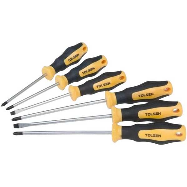 Набір викруток Tolsen Ерго 6шт, SL,PH, PZ (20014)