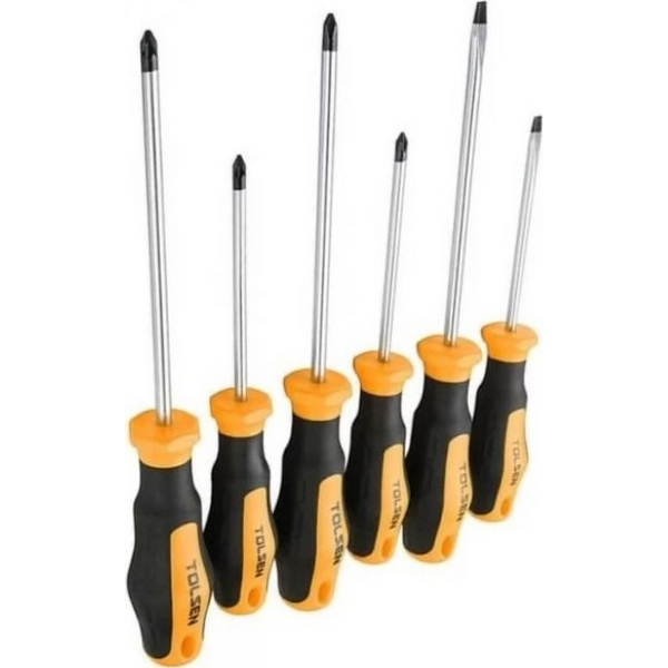 Набір викруток Tolsen Ерго 6шт, SL,PH, PZ (20014)