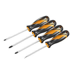 Набір викруток Tolsen Ерго 4шт, SL,PZ1, PZ2, S2, 100мм (20180)