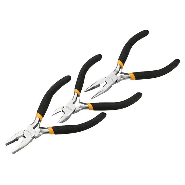 Набір плоскогубців Tolsen "Profi" 3 в 1: комбіновані, подовжені, бокорізи