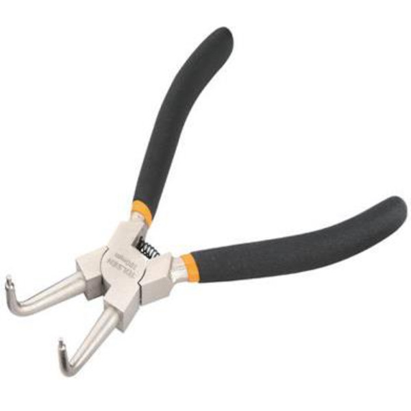 Щипцы для стопорных колец Tolsen, изогнутые, диаметр от 19 до 60 мм, длина 165 мм.