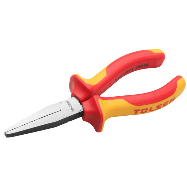 Плоскогубцы Tolsen Premium диэлектрические прямые, 160мм, CrV, для работ под напряжением