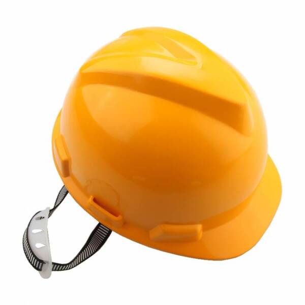 Каска защитная Tolsen с пряжкой для регулировки и наушниками, цвета желтый.