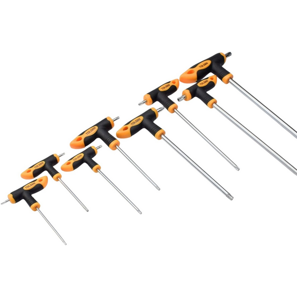 Набір викруток Tolsen 8шт, Т-подібні, Тorx 10-50, сталь CrV (20061)