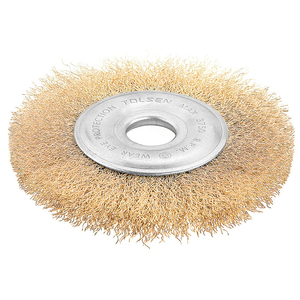 Щітка дискова Tolsen Профі, рифлений дріт 0.3мм, діаметр 125мм, посадковий розмір 22.2мм