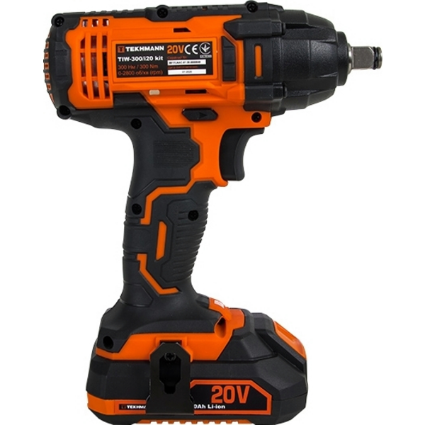 Гайковерт ударний акумуляторний Tekhmann TIW-300/i20 kit 20В (848398)