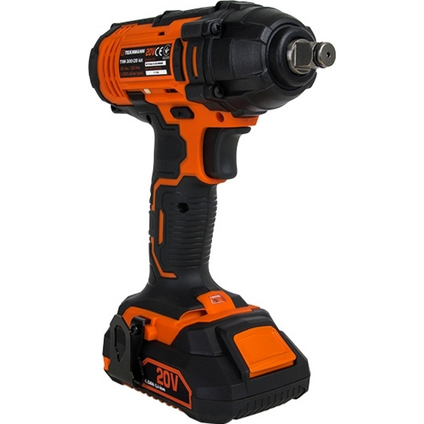 Гайковерт ударний акумуляторний Tekhmann TIW-300/i20 kit 20В (848398)