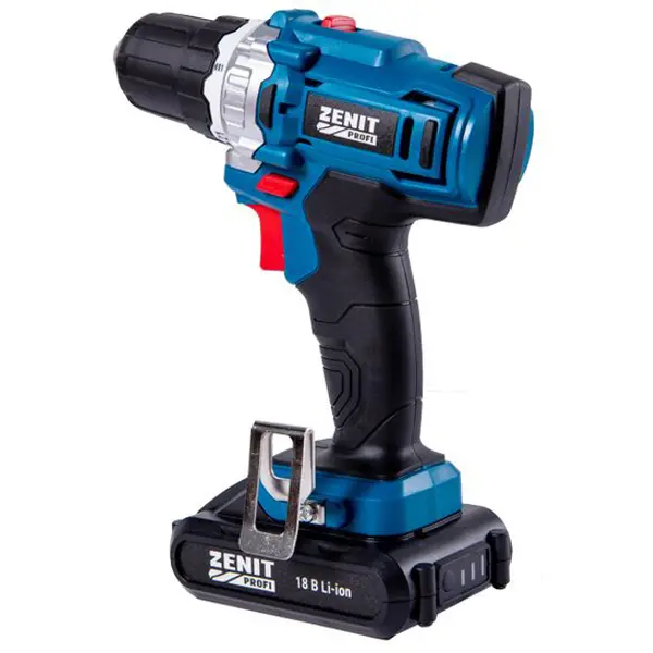 Акумуляторний шурупокрут Зенит ЗША-18/2 Li Профі (850855)