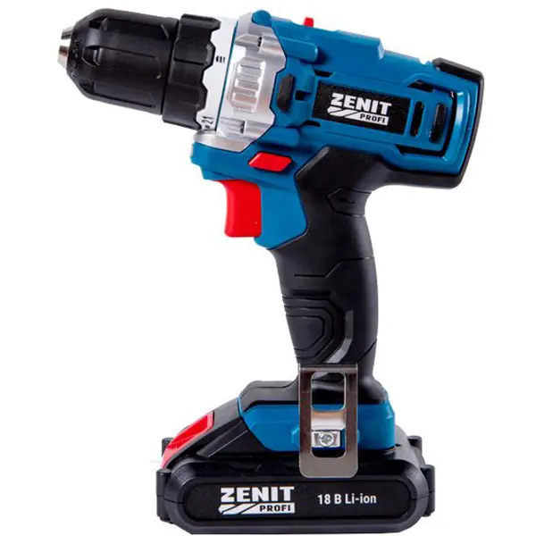 Акумуляторний шурупокрут Зенит ЗША-18/2 Li Профі (850855)