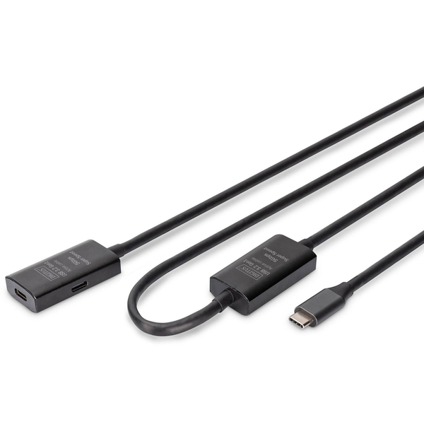 Подовжувач USB 3.2 Gen1 Active Cable 5G, 10м, чорний (DA-73109) Digitus