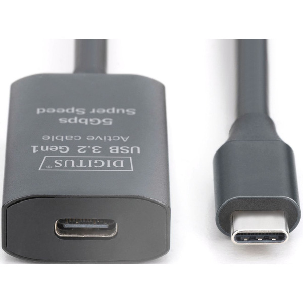 Подовжувач USB 3.2 Gen1 Active Cable 5G, 10м, чорний (DA-73109) Digitus