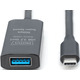 Подовжувач Digitus USB 3.2 Gen1 Active Cable 5G, C/M-A/F, 5m, Black (DA-73110)