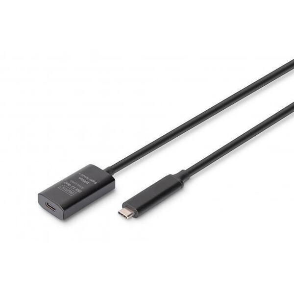 Удлинитель USB 3.2 Gen2 Active Cable Digitus, 10G, 5м, черный (DA-73112)