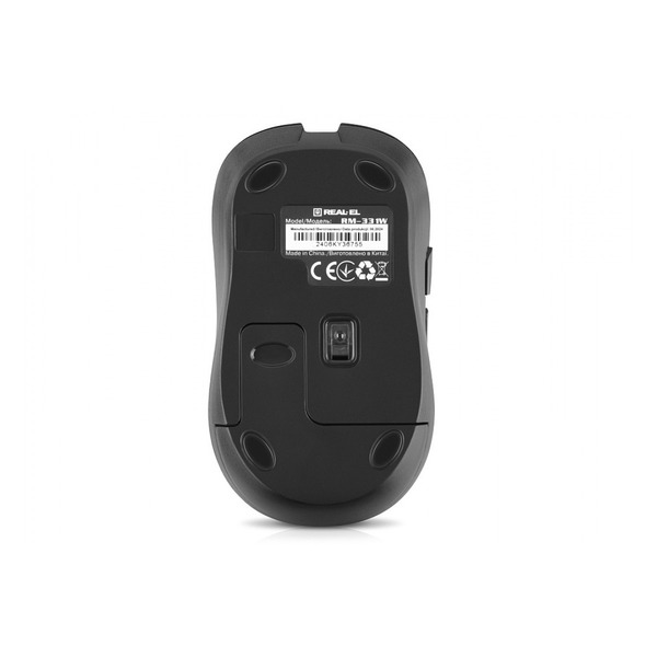 Мышь беспроводная REAL-EL RM-331W Black