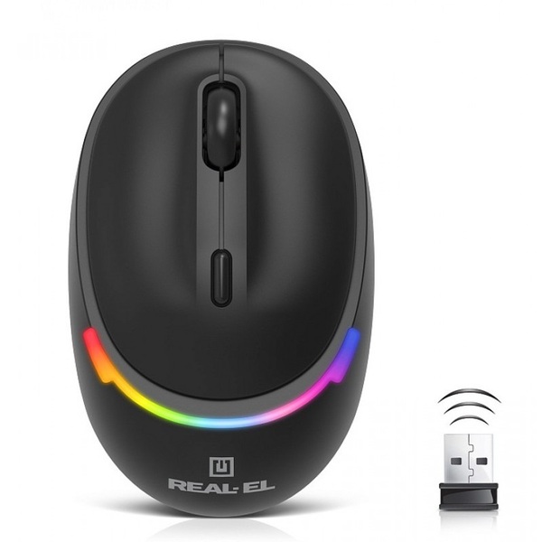 Миша REAL-EL RM-440W Black