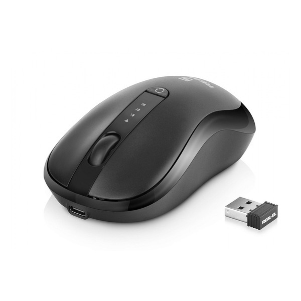 Миша REAL-EL RM-450W Black