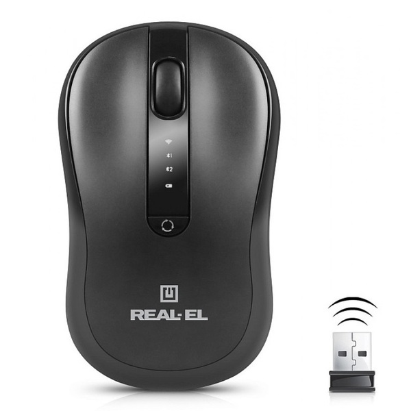Миша REAL-EL RM-450W Black