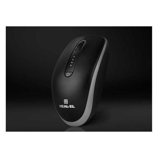 Мышь беспроводная REAL-EL RM-455W Black