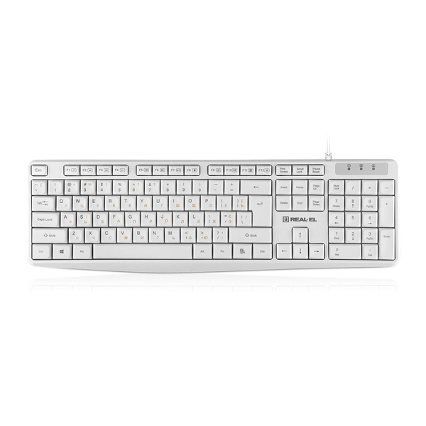Клавиатура REAL-EL RK-513 White