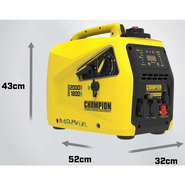 Генератор газобензиновий інверторний Champion 82001i-DF-EU