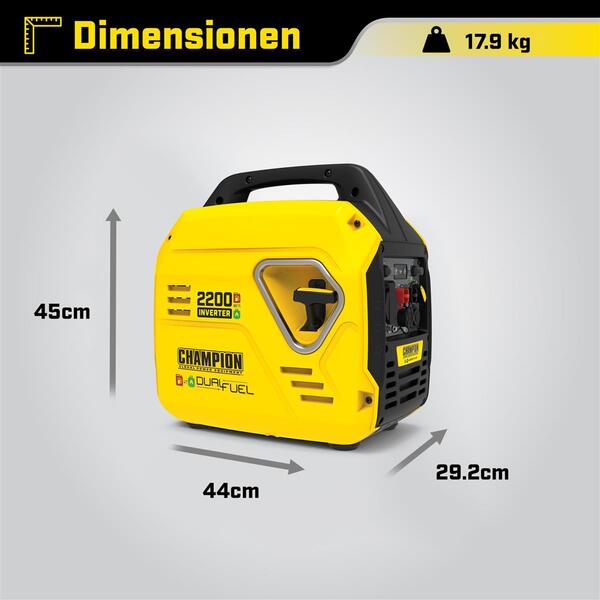 Генератор газобензиновий інверторний Champion 92001i-DF-EU