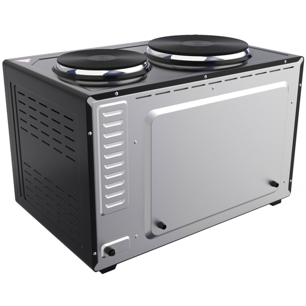 Електрична піч BROCK TO 3002 B 1600Вт/ 30л /електроплита/ механічне керування/чорна