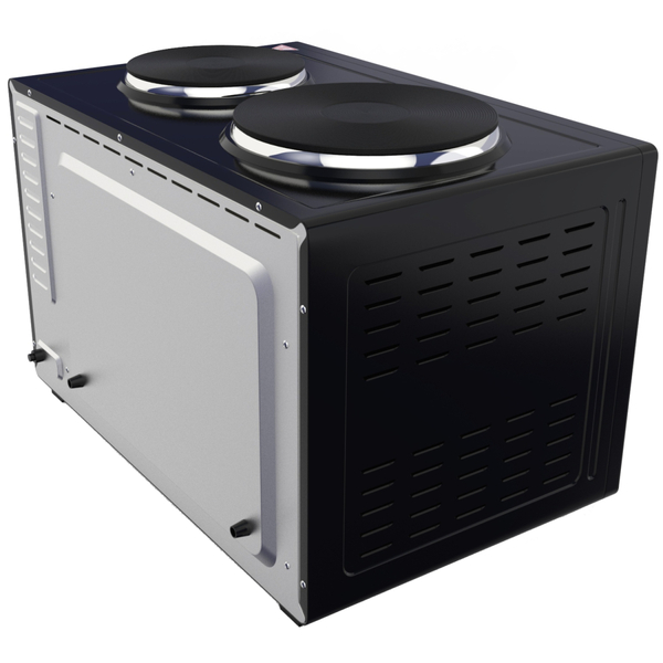 Електрична піч BROCK TO 3002 B 1600Вт/ 30л /електроплита/ механічне керування/чорна