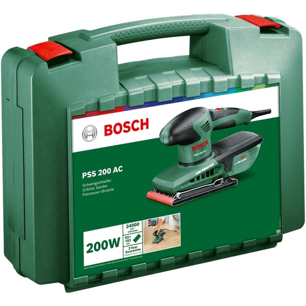 Шліфмашина вібраційна Bosch PSS 200 AC 200Вт (0.603.340.100)