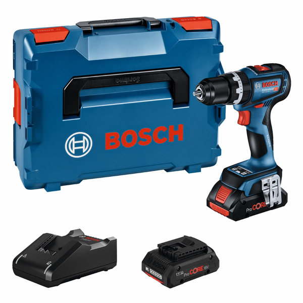 Шуруповерт-дриль ударний акумуляторний Bosch GSB 18V-90 C 18В 2х4А год (0.601.9K6.104)