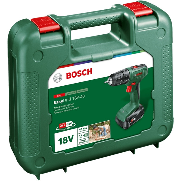 Шуруповерт-дриль акумуляторний Bosch EasyImpact 18V-40 18В 1х2А год (0.603.9D8.003)