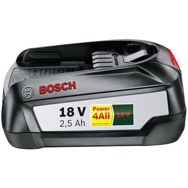Акумулятор Bosch PBA, 18В, 2.5А·год, 0.3кг