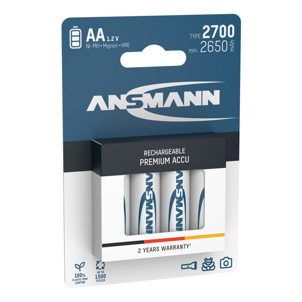 Акумулятори Ansmann AA/HR06 NI-MH 2700 mAh BL 4 шт