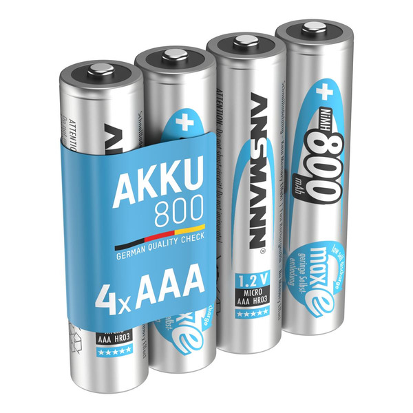 Аккумуляторы Ansmann AAA/HR03 NI-MH 800 mAh BL 4 шт