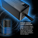 Універсальна мобільна батарея ColorWay Digital Display 50000mAh Black (CW-PB500LPC5BK-PDD)