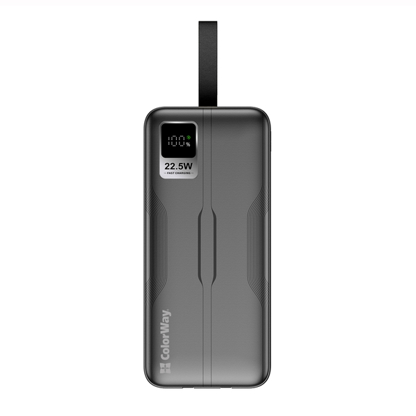Зовнішній акумулятор (Power Bank) ColorWay Digital Display 50000mAh Black (CW-PB500LPC5BK-PDD)