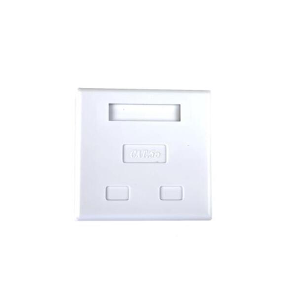 Розетка EServer (WT-2015A) 2хRJ-45, Cat5Е, зовнішня, білий