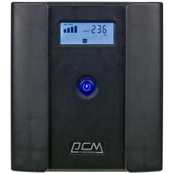 Джерело безперебійного живлення Powercom RPT-1500AP, 4xSchuko, LCD (00210225)
