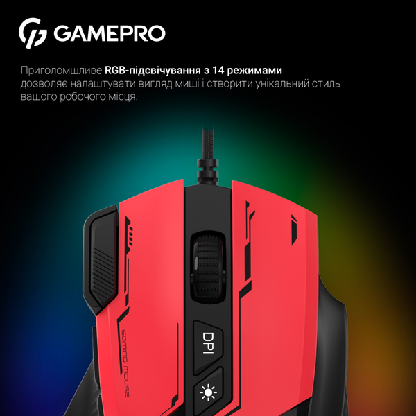 Мышь GamePro GM300R Red