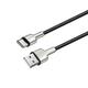 Кабель ColorWay USB - USB Type-C (M/M), metal head, 2.4 А, 1 м, Black (CW-CBUC046-BK)