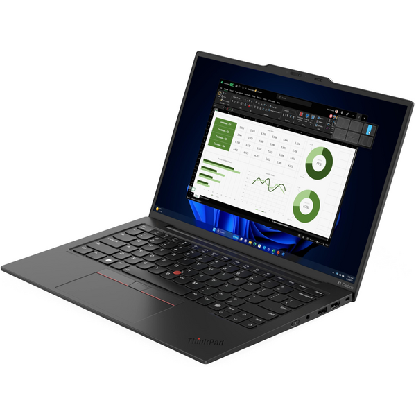 Ноутбук Lenovo ThinkPad X1 Carbon Gen 12 (21KC004RRA) в черном цвете.