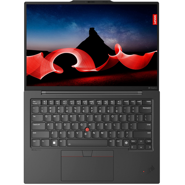 Ноутбук Lenovo ThinkPad X1 Carbon Gen 12 (21KC004RRA) в черном цвете.