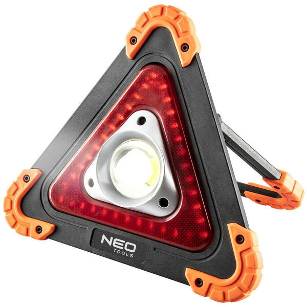 Прожектор на батарейках Neo Tools, трикутний, ААх4, 205x226x45мм, 800лм, 10Вт (99-076)