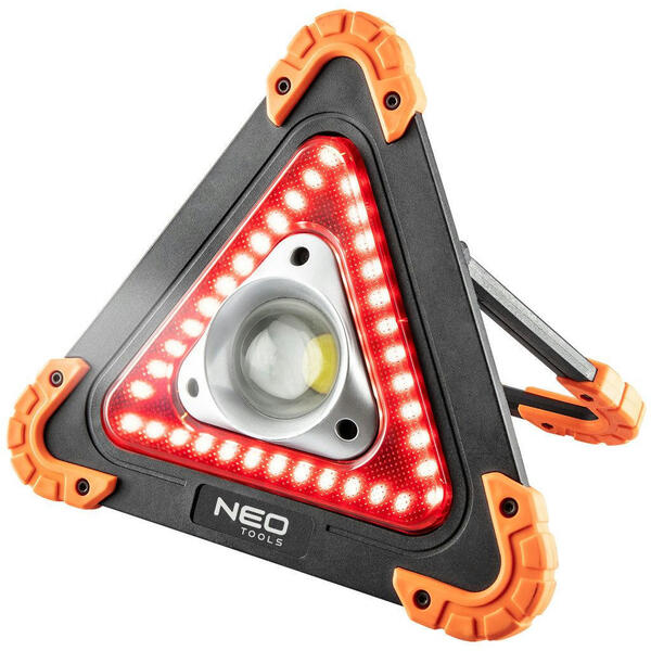 Прожектор на батарейках Neo Tools, трикутний, ААх4, 205x226x45мм, 800лм, 10Вт (99-076)