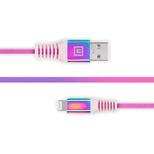 Кабель REAL-EL USB - Lightning (M/M), 1 м, Rainbow (EL123500051)