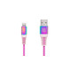 Кабель REAL-EL USB - Lightning (M/M), 1 м, Rainbow (EL123500051)