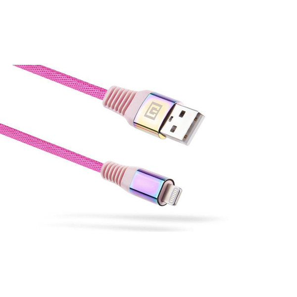 Кабель REAL-EL USB - Lightning (M/M), 1 м, Rainbow (EL123500051)