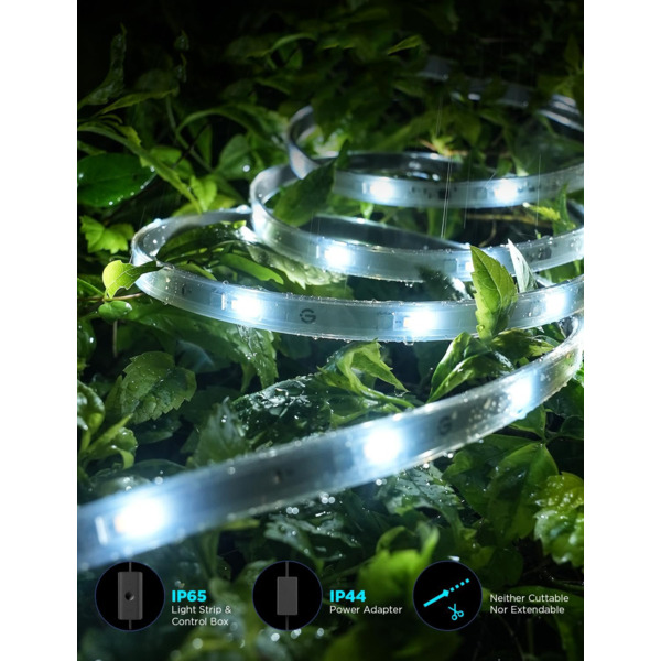 Стрічка світлодіодна розумна Govee H70A1 Phantasy Outdoor LED, 10м, білий (H70A13D1)