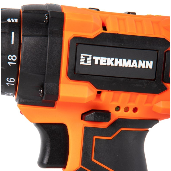 Шурупокрут-дриль акумуляторний Tekhmann TCD-18 LIW 18В 2х2А·год 28Нм 0-350·1300об·хв 1.3кг кейс