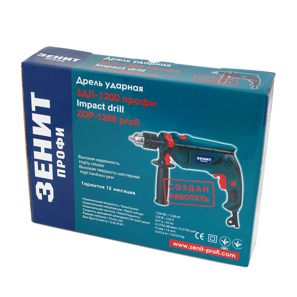 Дриль ударна Зенит ЗДП-1200 (832334)